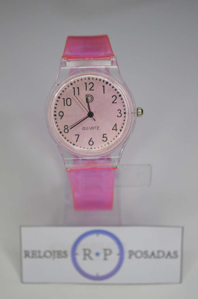 Reloj de mujer transparente