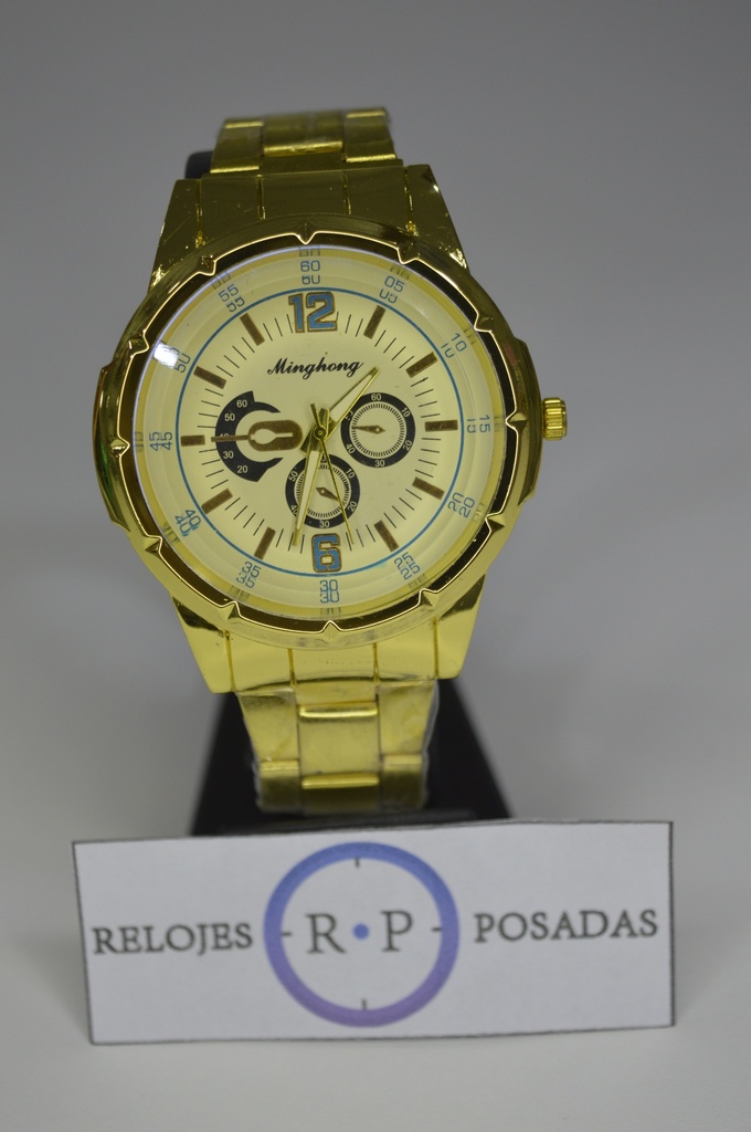 [RMH-XMI-E100] Reloj Dorado Minghong